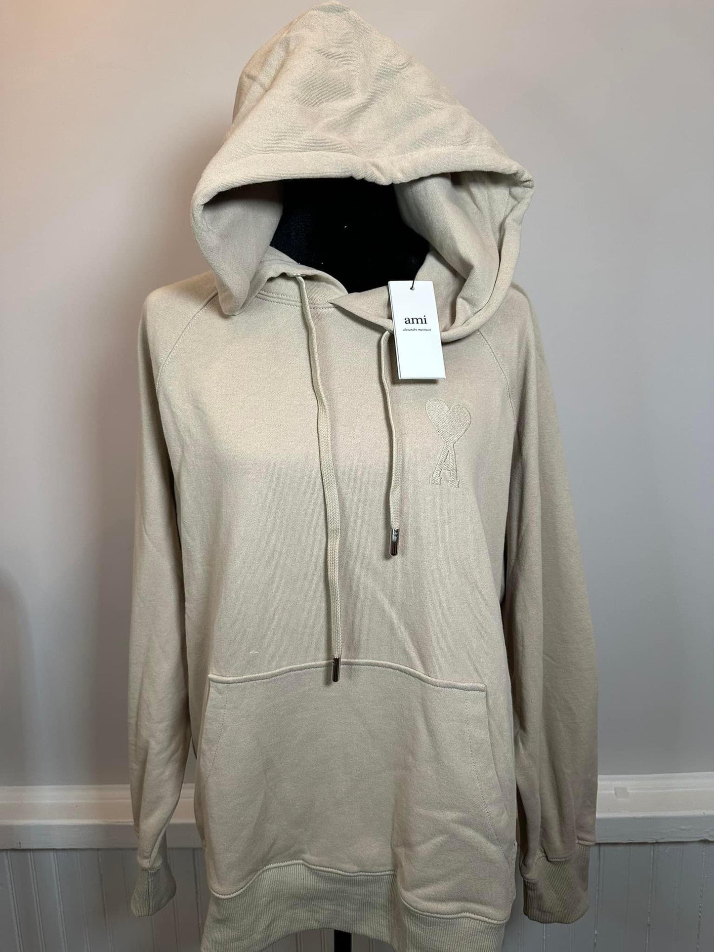 A*MI  HOODIE EMBROIDERED - BROWN