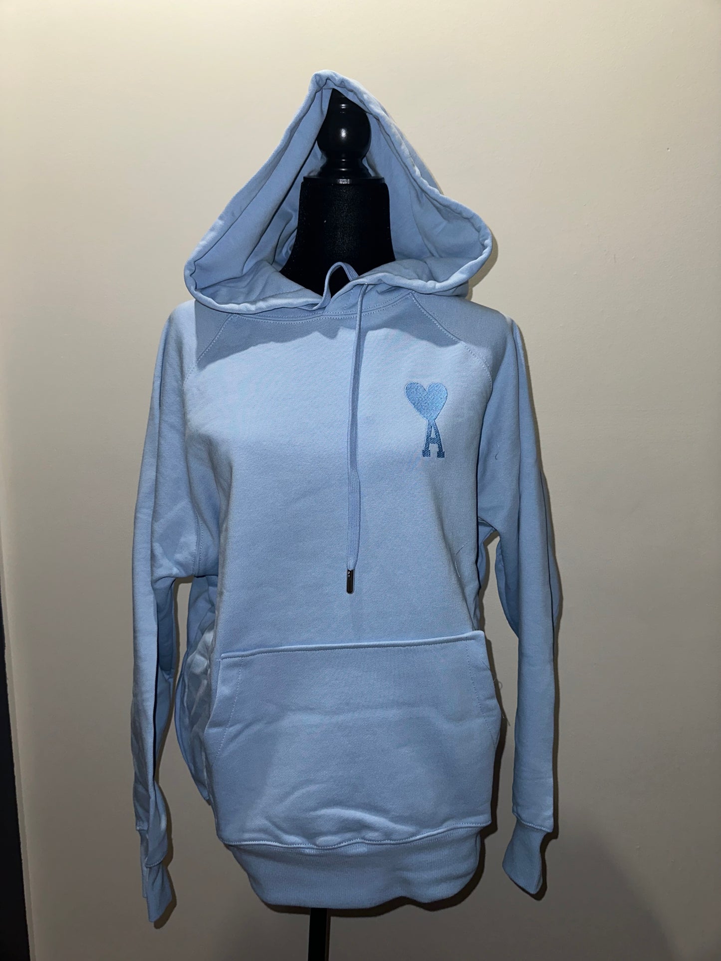 A*MI HOODIE EMBROIDERED - BLUE